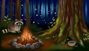 attracting raccoons with food