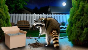 cat litter repels raccoons