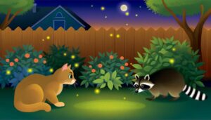 cats and raccoons cohabitation