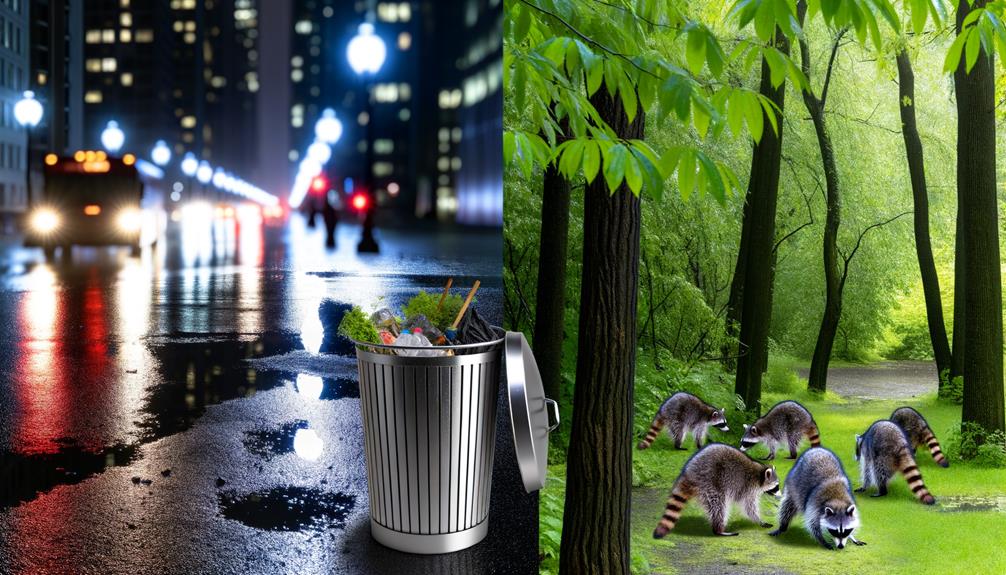 city raccoons adapt well