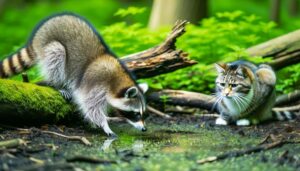 comparing raccoon and cat pee