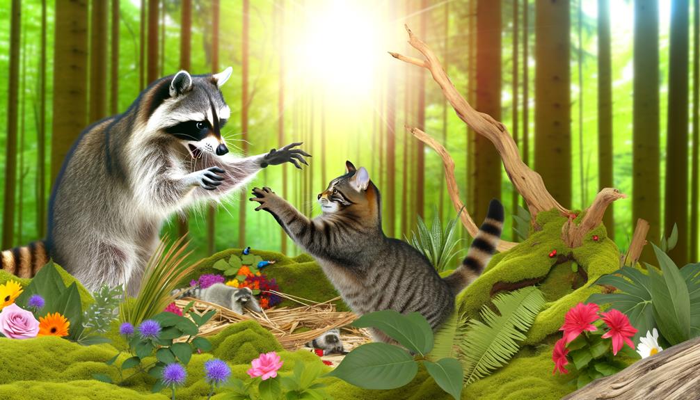 comparing raccoons and cats