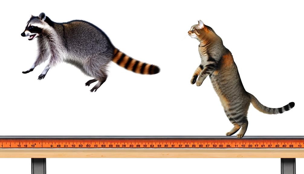 comparing raccoons and cats