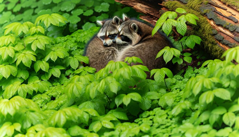 complex raccoon family dynamics