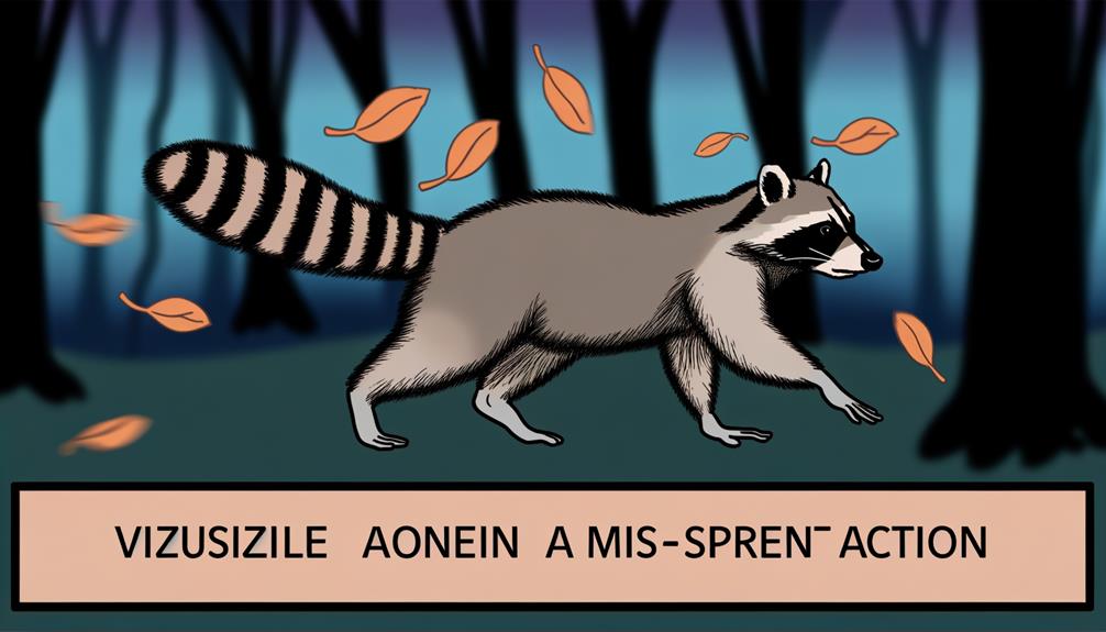distinctive raccoon body features