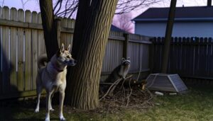 dogs as raccoon deterrent