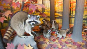 female raccoons may get aggressive