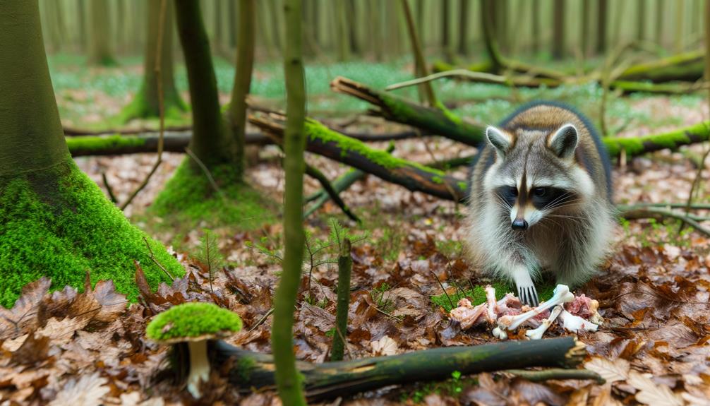 foraging raccoons eat variety