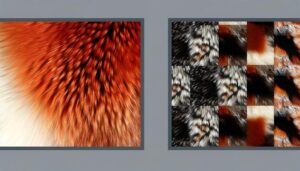 fur comparison fox vs raccoon