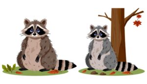 identifying sick raccoons signs
