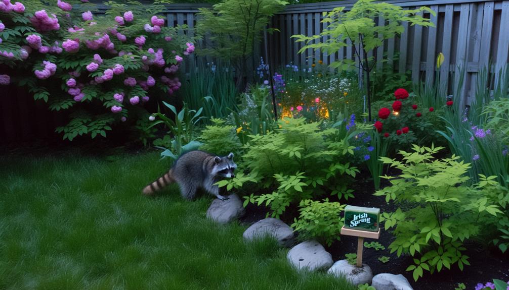 irish spring repels raccoons