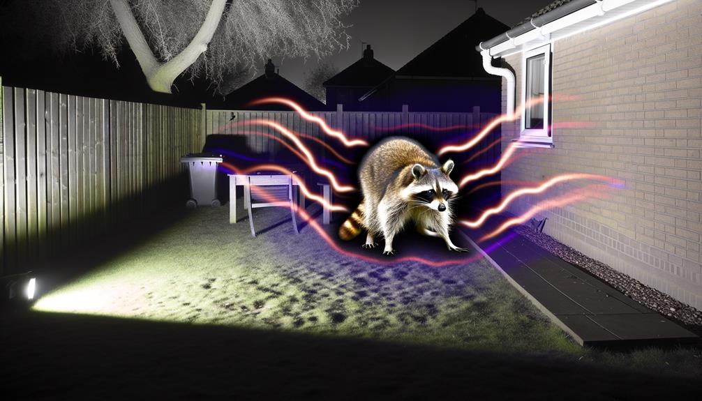 loud noise scares raccoons