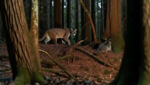 mountain lions prey raccoons