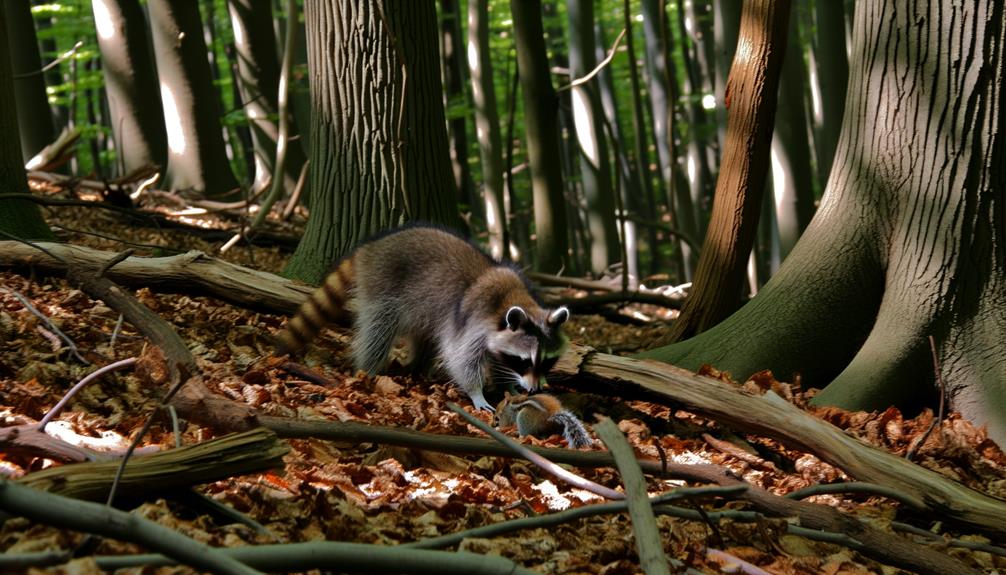 omnivorous raccoons eat carrion