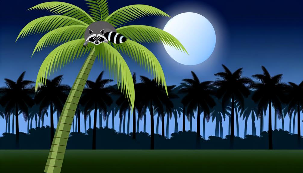 palm trees providing protection