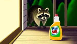 pine sol raccoon deterrent