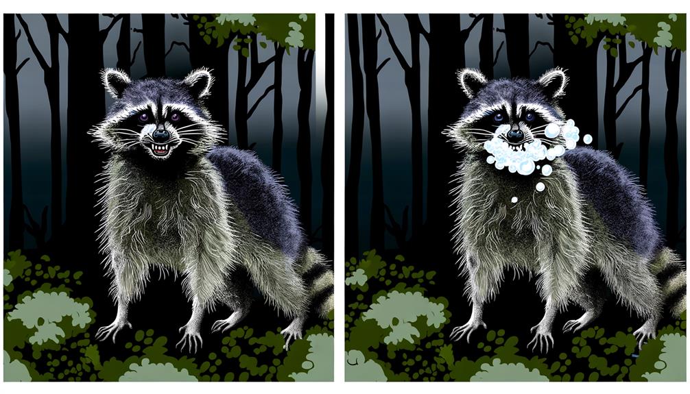 rabies progression in raccoons