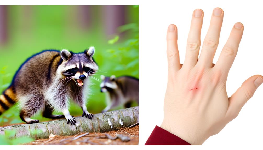 rabies risk from raccoon