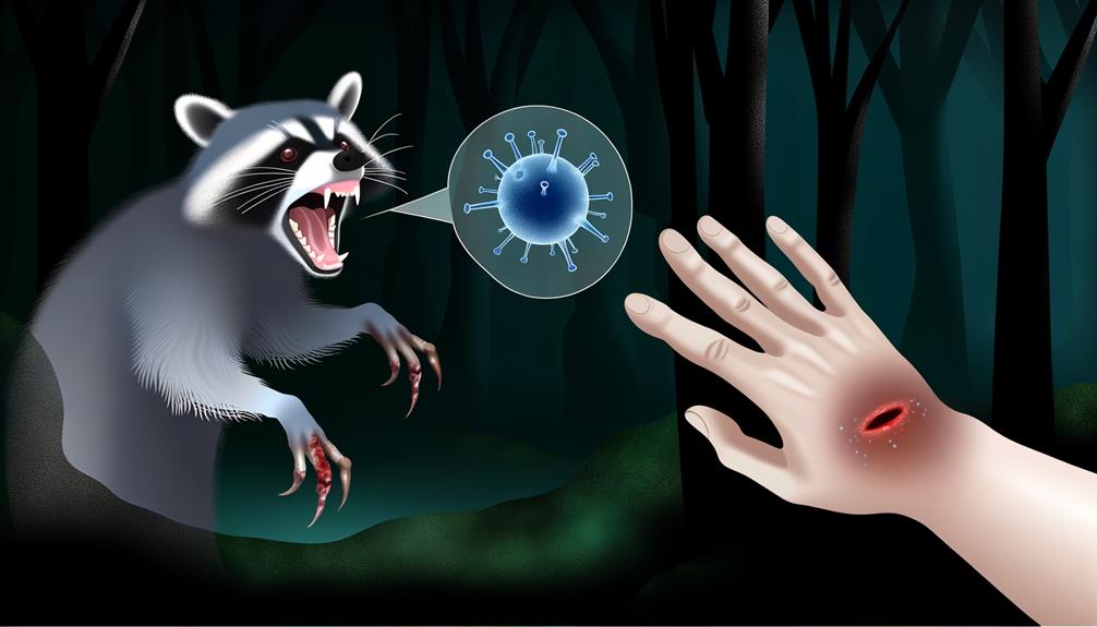 rabies transmission from raccoons