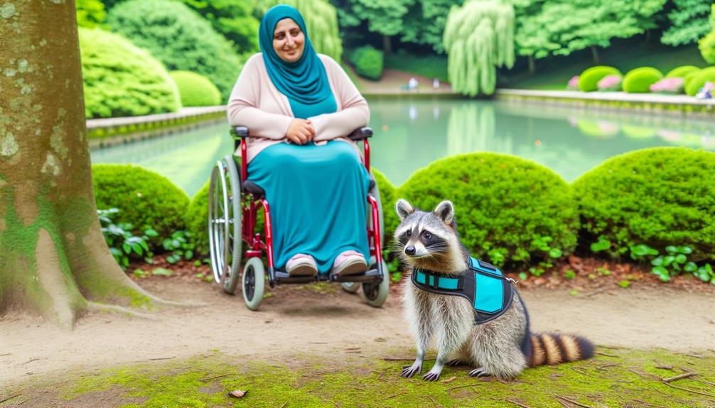 raccoon as a service animal