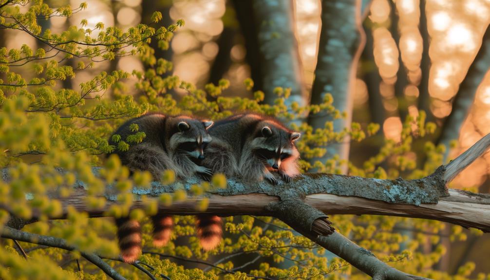 raccoon behavior in adulthood