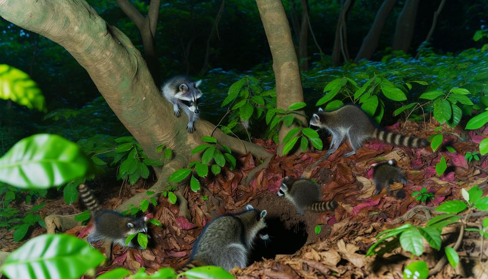 raccoon behavior in nature