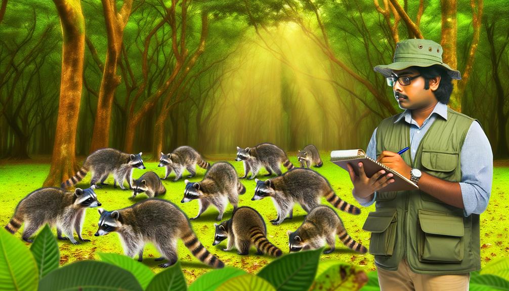 raccoon breeding behavior analysis