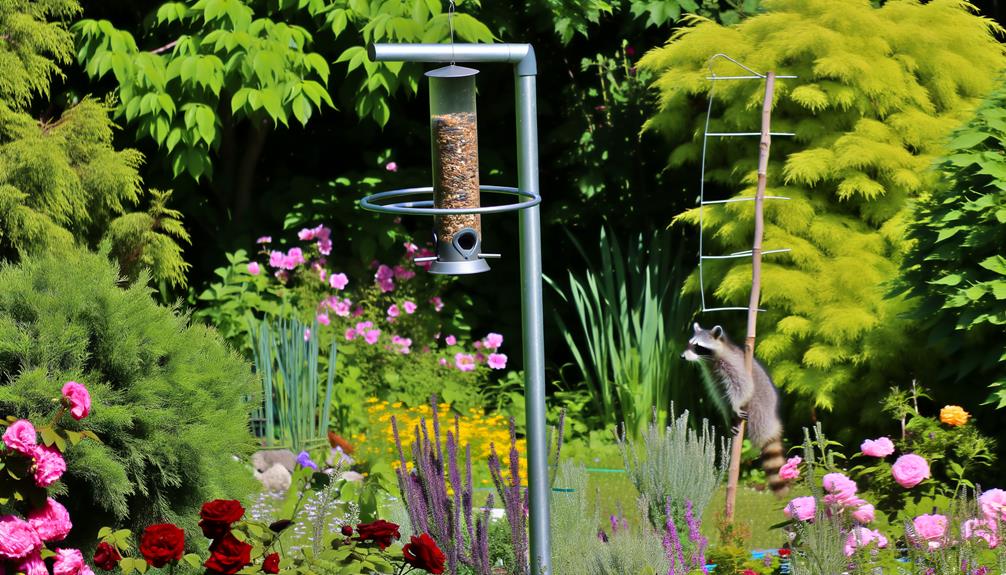raccoon deterrent for birdfeeders