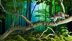 raccoon diet includes caterpillars