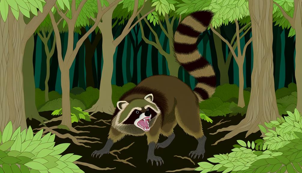 raccoon dogs self protection methods
