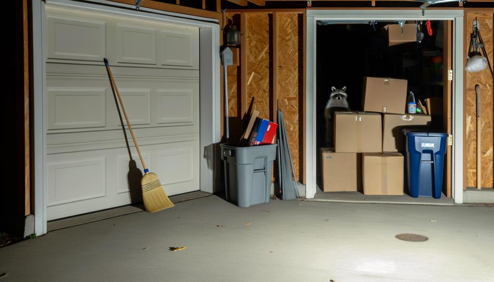 raccoon in garage problem