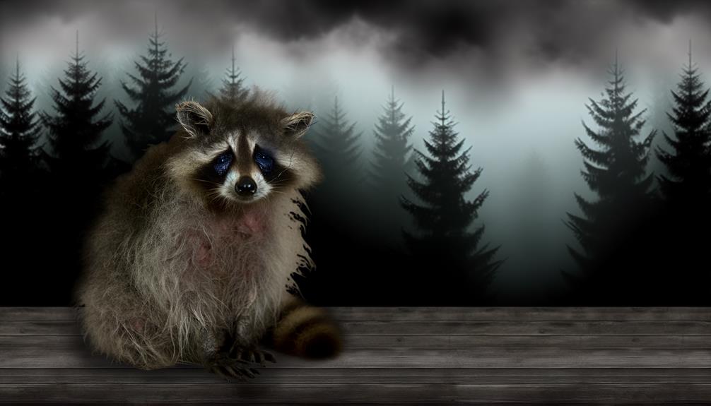 raccoon lifespan with distemper