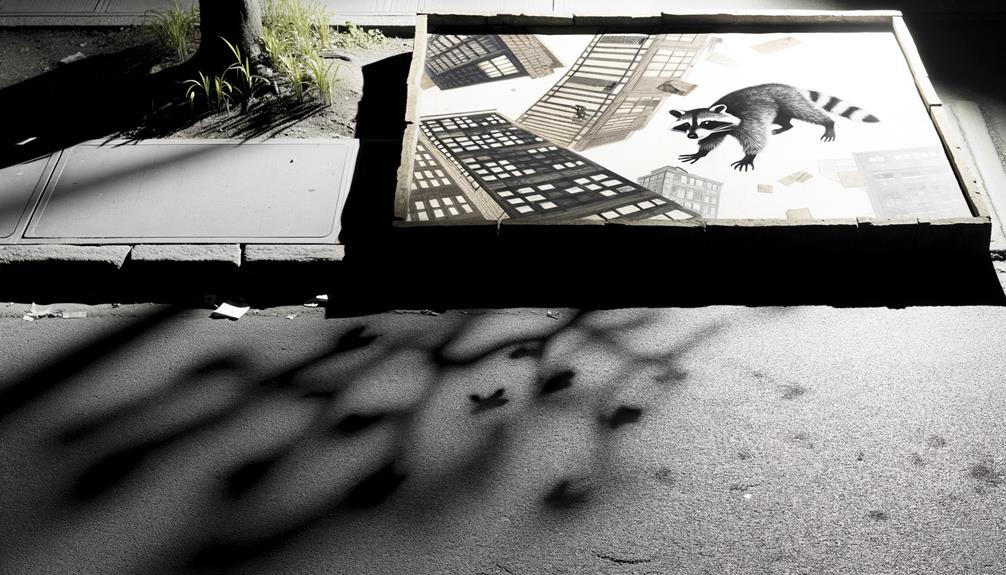 raccoon presence on roofs
