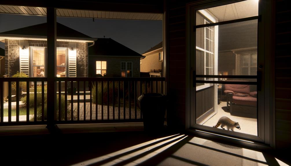 raccoon proofing with screen doors