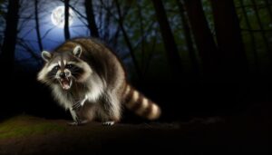 raccoon rabies warning signs