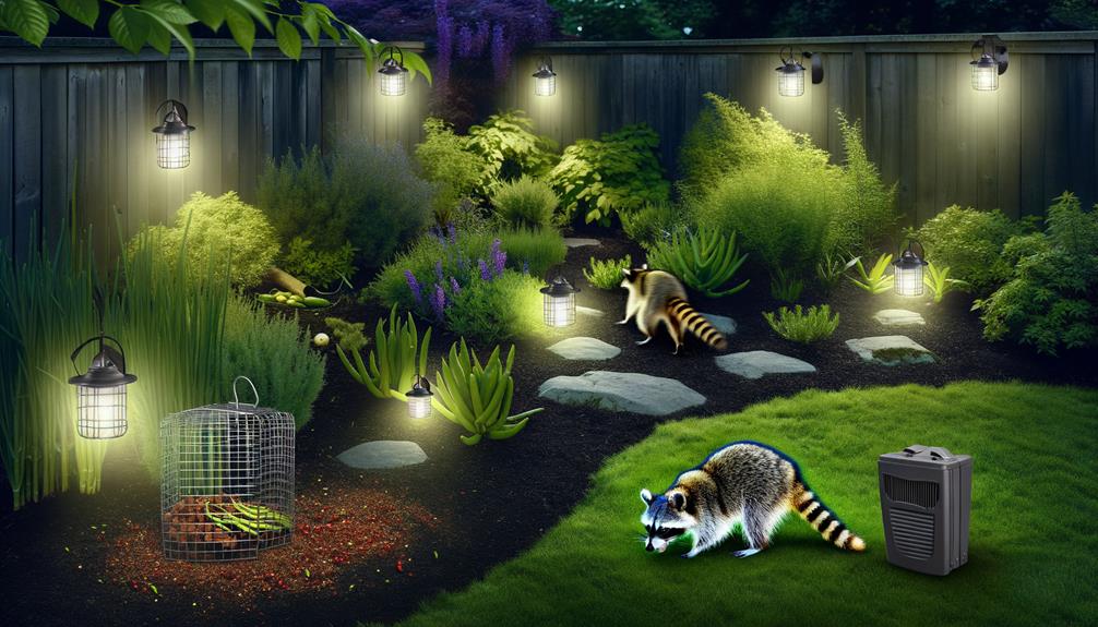 raccoon removal from garden