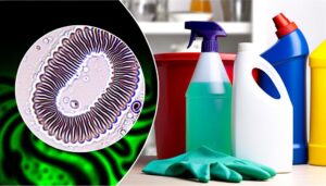 raccoon roundworm and bleach