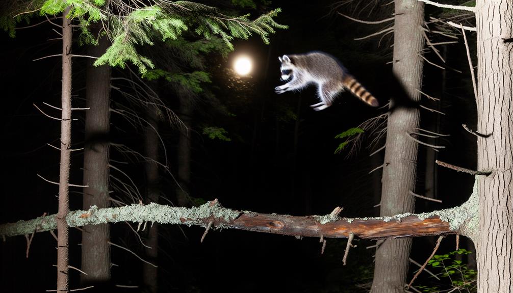 raccoon s impressive jumping ability