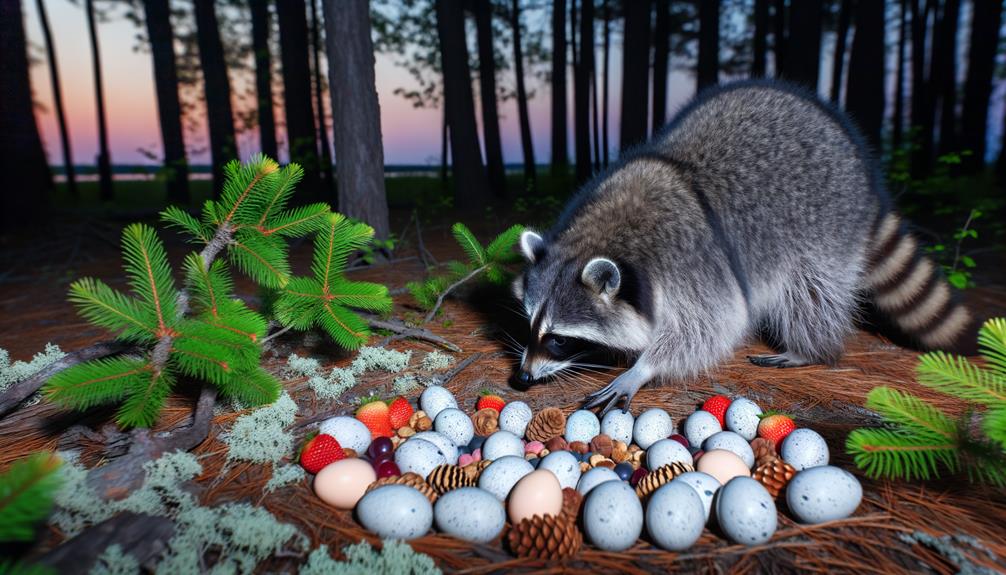 raccoon s preferred food choices