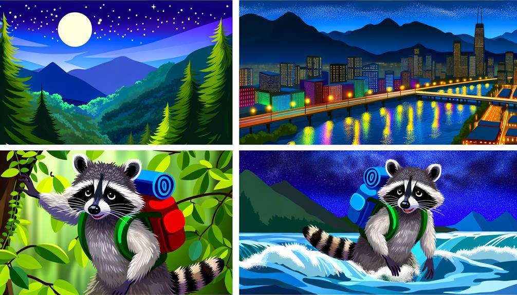 raccoon s traveling habits explored