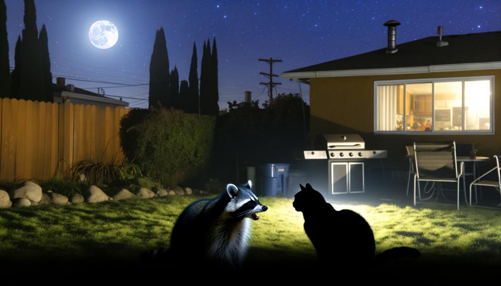 raccoon sounds vs cats