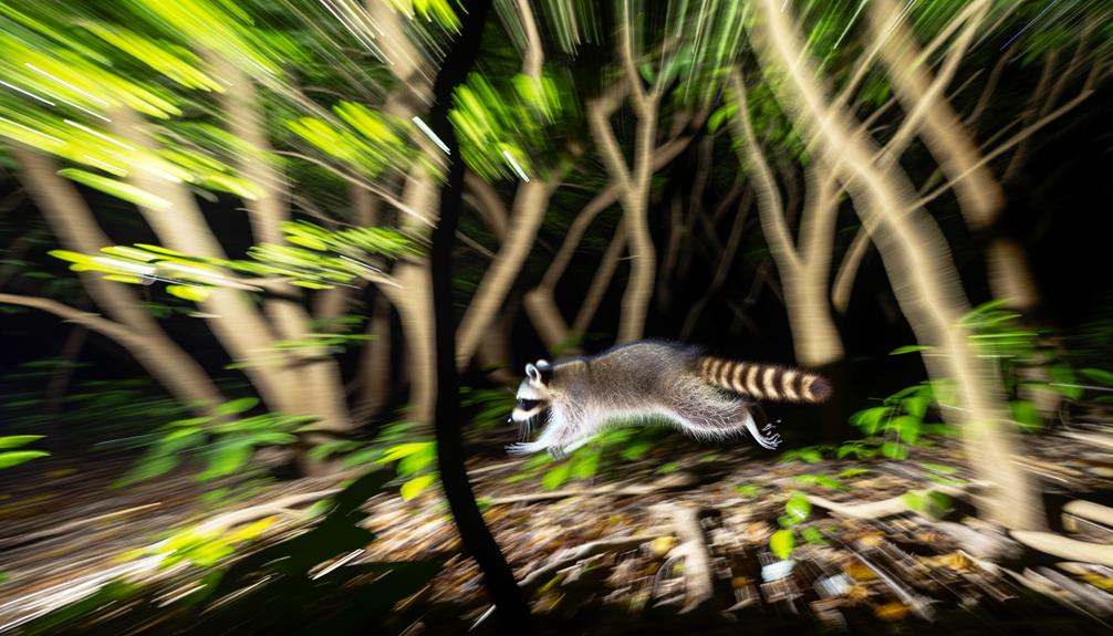 raccoon speed and agility