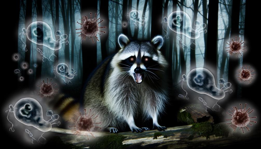 raccoon transmitted diseases to humans