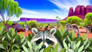 raccoons absent in australia