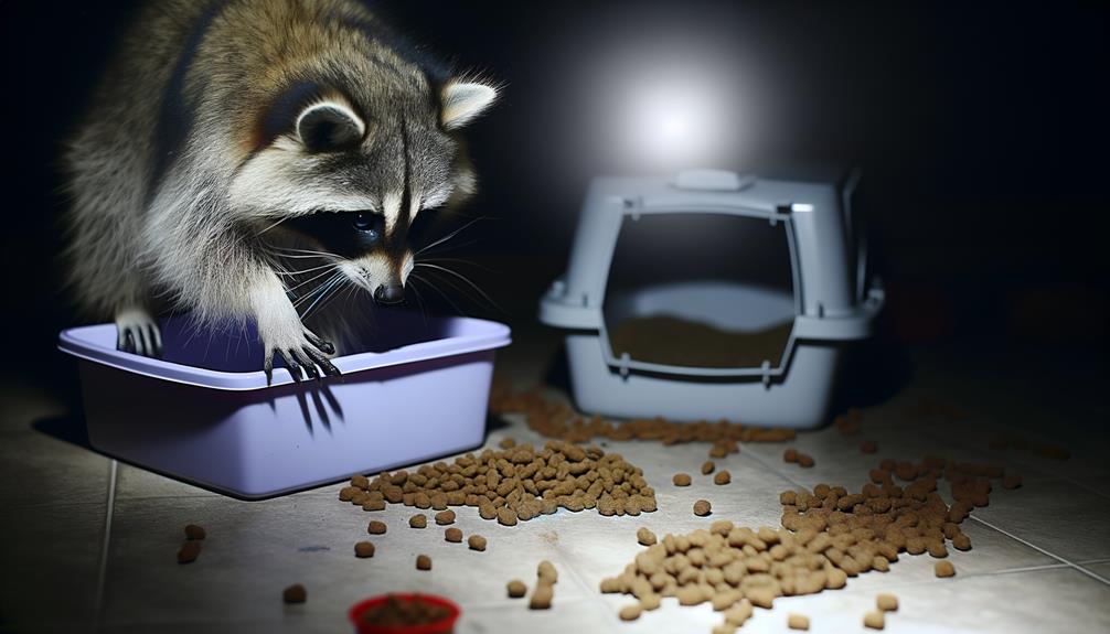 raccoons and cat litter