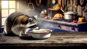 raccoons and chicken broth