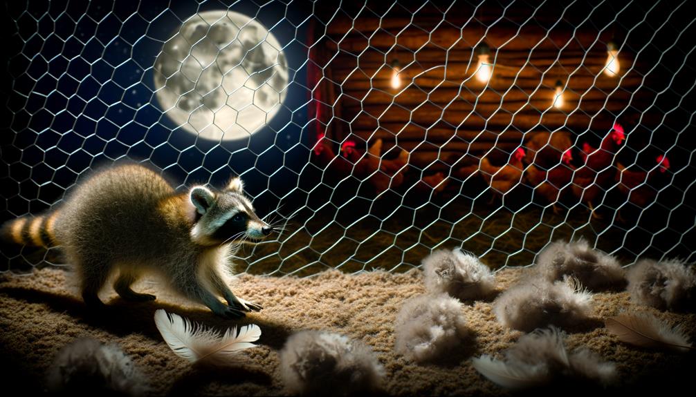 raccoons and chicken wire