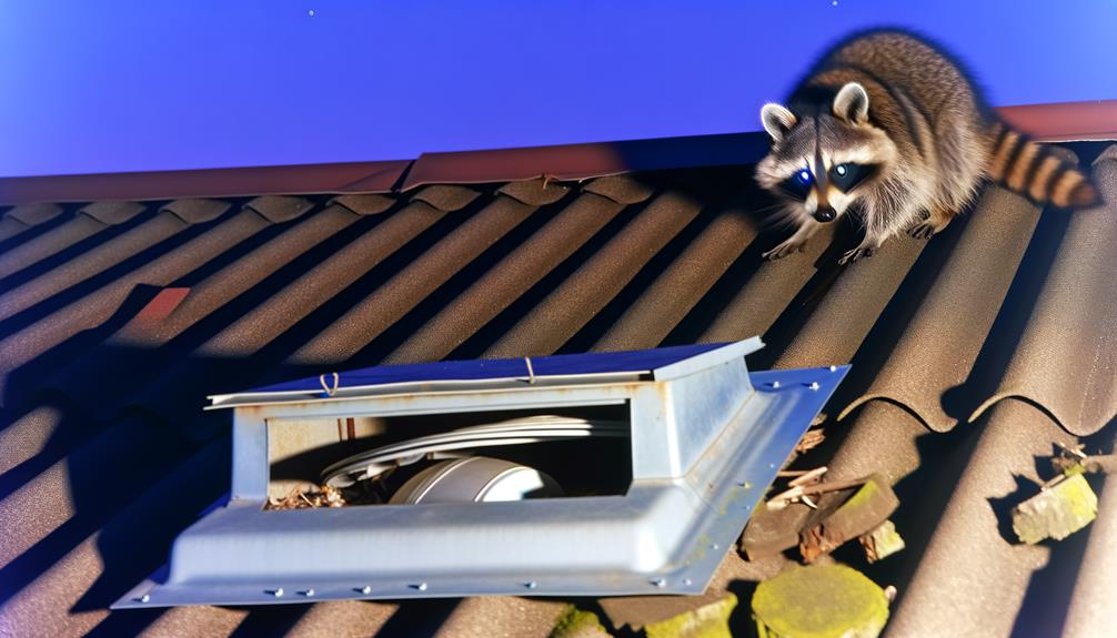 raccoons and roof vents