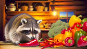 raccoons and spicy food