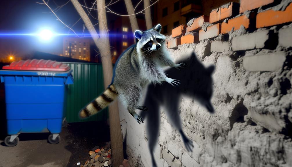 raccoons are skilled climbers